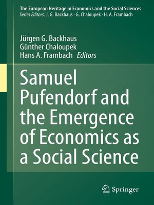 cover image of Samuel Pufendorf and the Emergence of Economics as a Social Science